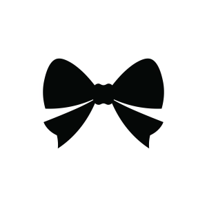 Basic Bow SVG, Black Bow  Silhouette Bow SVG