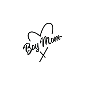 Boy Mom SVG with Heart Valentine's Day SVG