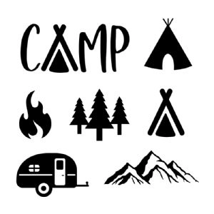 Camp Svg Bundle Clipart Cut Files | PremiumSVG