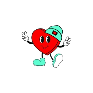 Cartoon Heart SVG, PNG, Clipart Files Cartoons