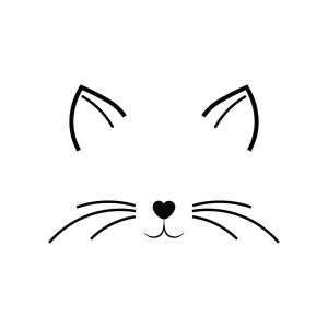 Cat Ears SVG Cut & Clipart Files Cat SVG