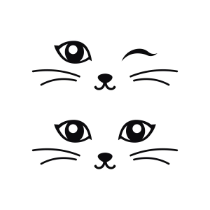 Cat Eyes SVG, Cat Eyes Cut Files, Clipart Cat SVG