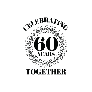 Celebrating 60 Years Together SVG, 60th Anniversary SVG Anniversary SVG