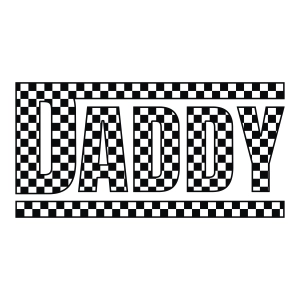 Checkered Daddy SVG, Father's Day SVG Father's Day SVG
