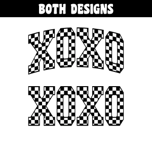 Checkered Xoxo SVG, Trendy Xoxo SVG Xoxo SVG