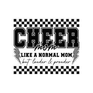 Cheer Mom SVG with Louder & Prouder Cheerleading SVG