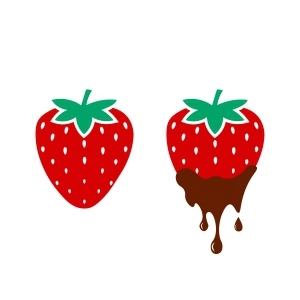 Chocolate Covered Strawberries SVG Strawberry SVG