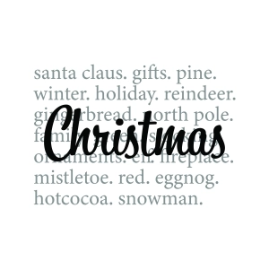 Christmas Words SVG for Shirt, T-shirt Christmas SVG Christmas SVG