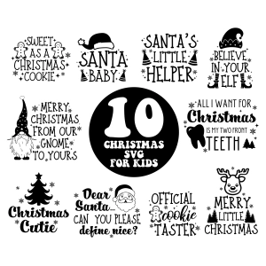 Christmas SVG Kids, Christmas Kids Shirt SVG Files Christmas SVG