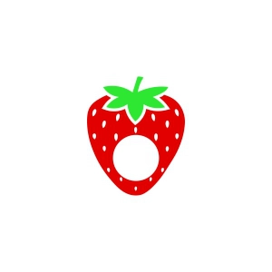 Circle Monogram Strawberry SVG Strawberry SVG