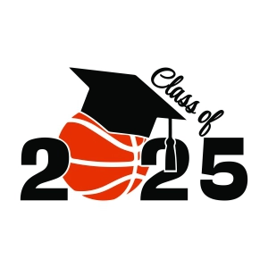 Class Of 2025 SVG Basketball Graduation SVG