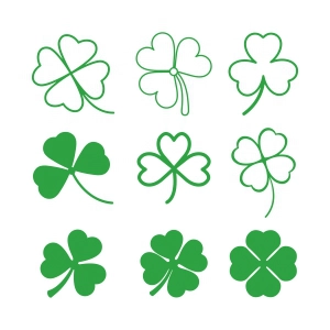 Clover Leaf SVG Bundle, Shamrock SVG Bundle Shamrock SVG