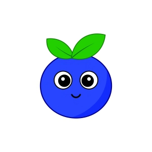 Cute Blueberry SVG, Blueberry Svg Design Fruits and Vegetables SVG