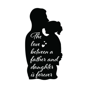 Dad Daughter SVG, Father Daughter Silhouette SVG Father's Day SVG