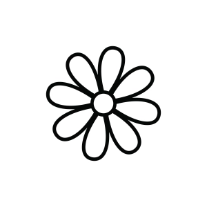 Daisy Outline SVG Daisy SVG