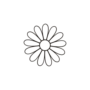 Daisy SVG Outline Daisy SVG