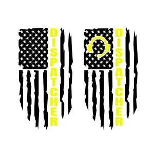 Dispatcher Flag SVG Files, Dispatcher SVG USA SVG