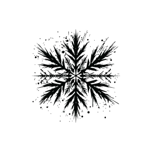 Distressed Snowflake SVG, Grunge Snowflake PNG Snowflake SVG