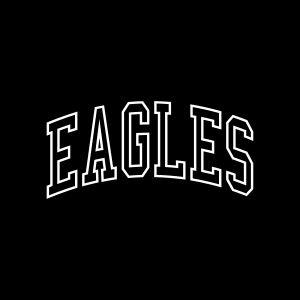 Eagles SVG Varsity Font Football SVG