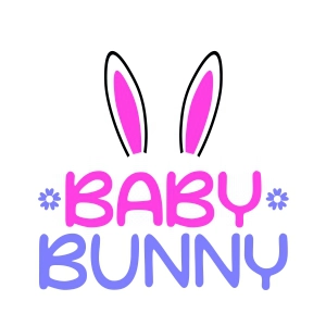 Baby Bunny SVG, Easter Baby Onesie SVG Design | PremiumSVG