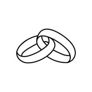 Intertwined Wedding Rings SVG Wedding SVG