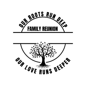 Family Reunion Tree SVG Monogram, Family Name Monogram SVG Monogram SVG