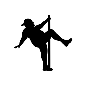 Fat Man Pole Dancing SVG Funny SVG