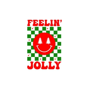 Feelin Jolly SVG, Merry Christmas Retro SVG Christmas SVG