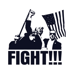 Fight Trump SVG, Donald Trump Fist SVG USA SVG