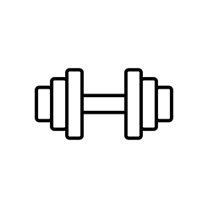 Fitness Icon, Dumbell Outline SVG Fitness SVG