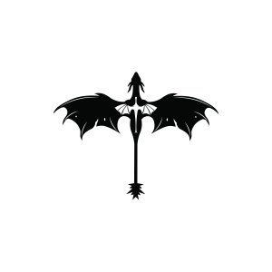 Fourth Wing Dragon SVG Animal SVG