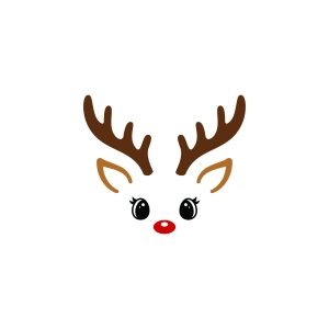 Free Reindeer Face SVG Free SVG