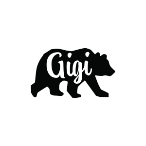 Gigi Bear SVG, Bear Grandma SVG Grandma SVG