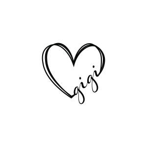 Gigi SVG with Doddle Heart Grandma SVG