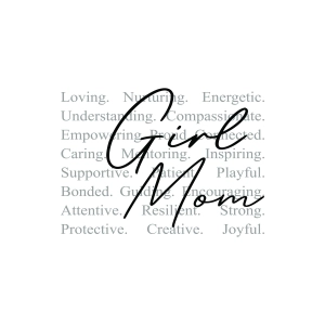 Girl Mom Words PNG Mom SVG