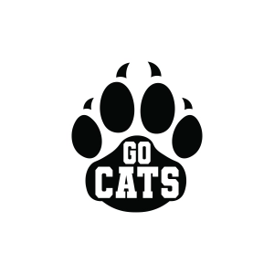 Go Cats SVG with Paw, Wildcats SVG Football SVG