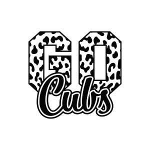 Leopard Go Cubs SVG, Go Cubs Football SVG Football SVG