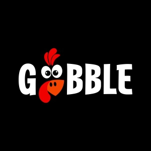 Gobble SVG, Funny Turkey Face Gobble SVG Thanksgiving SVG