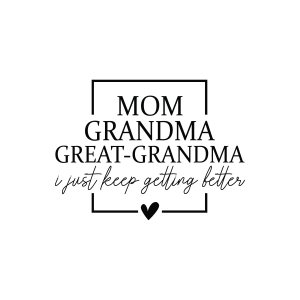 Great Grandma I Just Keep Getting Better SVG Grandma SVG