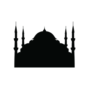 Hagia Sophia Mosque Silhouette SVG Building And Landmarks