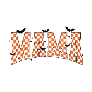 Halloween Mama SVG, Checkered Halloween Mom SVG Halloween SVG