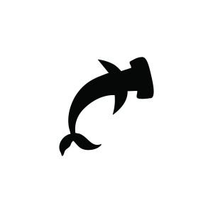 Hammerhead Shark SVG, Silhouette Shark SVG