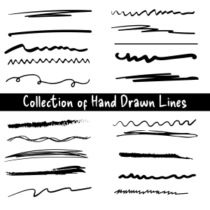 Hand Drawn Underline Divider SVG Decorative Line SVG