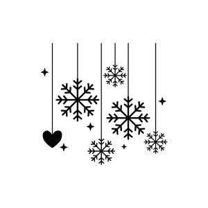 Hanging Snowflake SVG Snowflake SVG