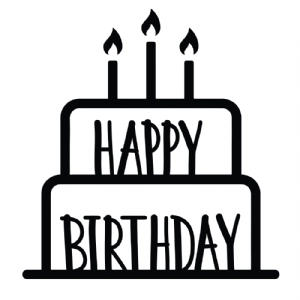 Happy Birthday Cake Topper SVG, DXF, PNG - 20 Birthday Cut Files