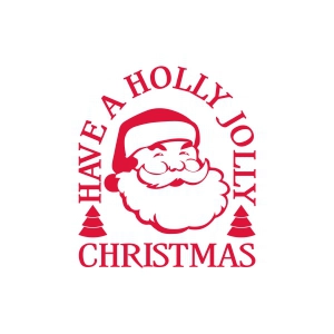 Have A Holly Jolly Christmas SVG with Santa Christmas SVG