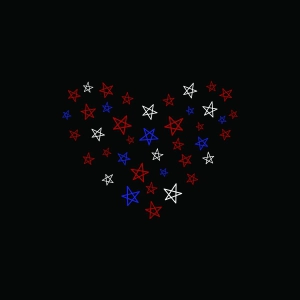 Heart SVG with Stars for 4th of July SVG Projects 4th Of July SVG