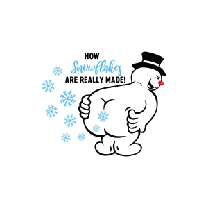 How Snowflakes Are Really Made SVG, Funny Snowflake SVG Snowflake SVG