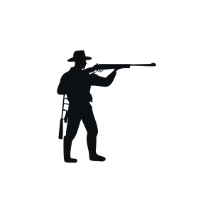 Hunting Man Silhouette SVG Hunting SVG