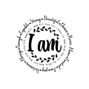 I am Inspiration SVG, Bible Verse SVG Christian SVG